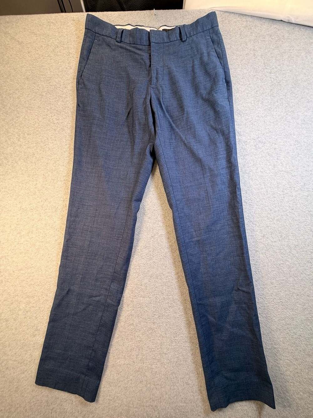 H&M Slim Fit Suit Pants Blue Size 32x30